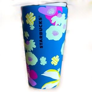 Starbucks Spring Soft Touch Blue Travel Mug